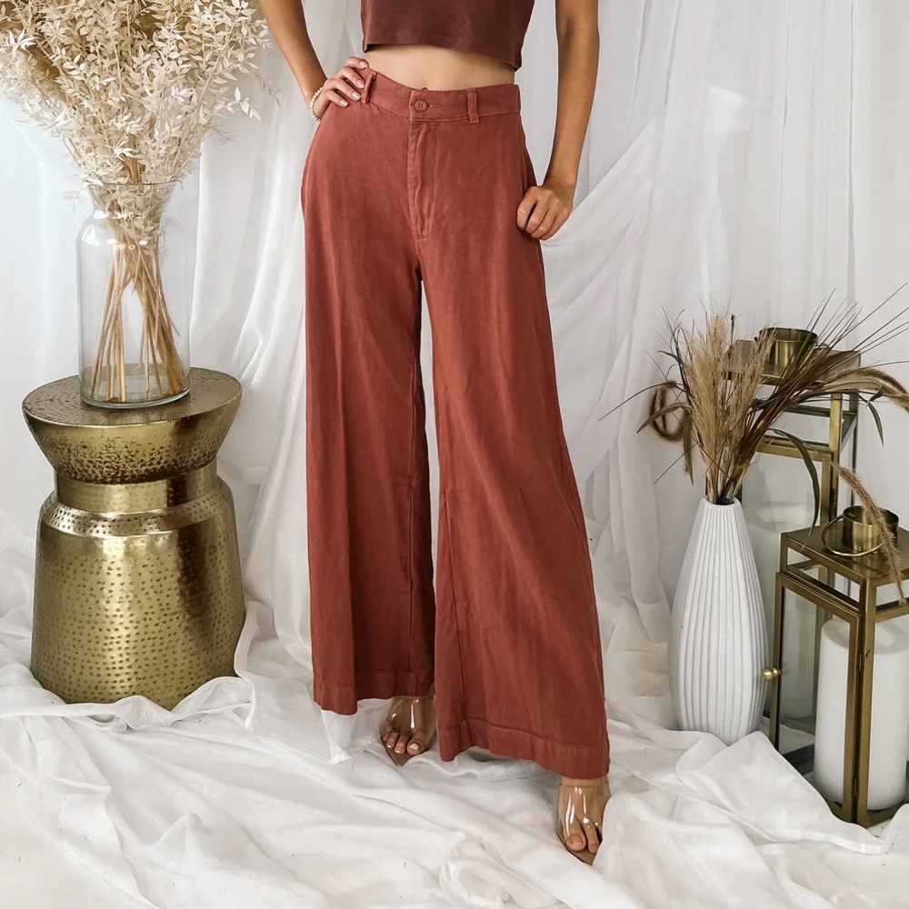 CP Shades Polly linen pants small
